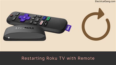 Step 2: <b>Restart</b> the TV. . Reboot roku